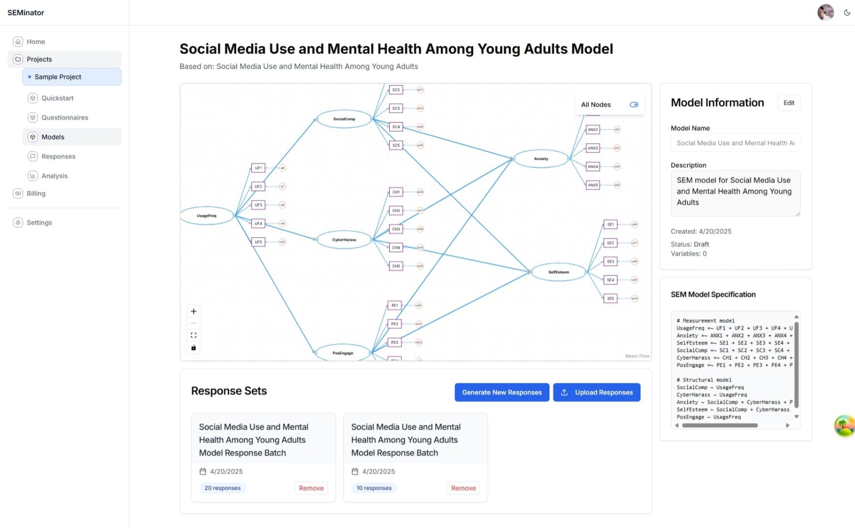 Seminator Dashboard Preview